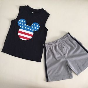 Disney Mickey Mouse American boy shorts set